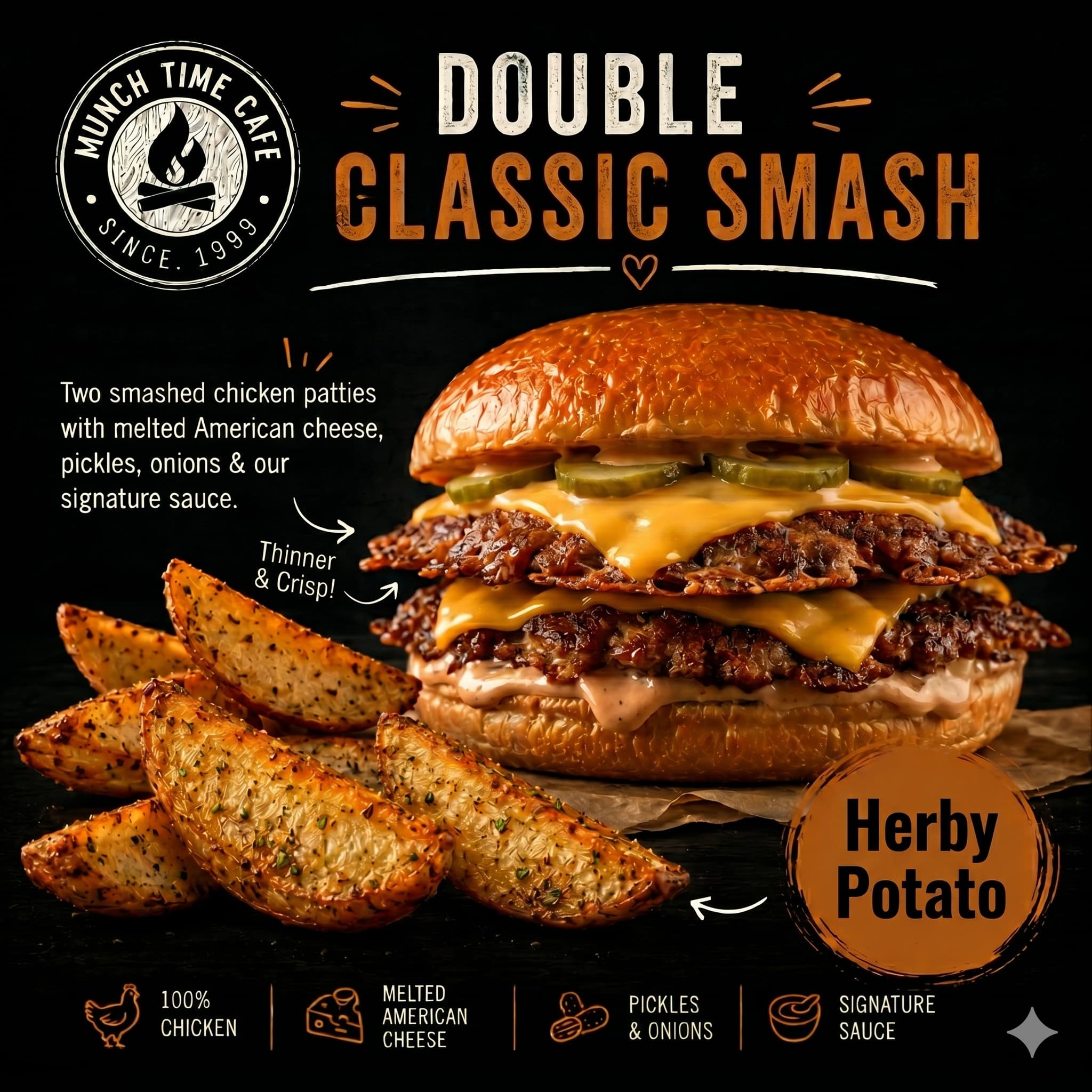 Double Classic Smash Burger